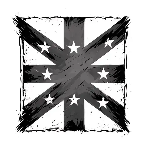 rebel flag tattoo design idea