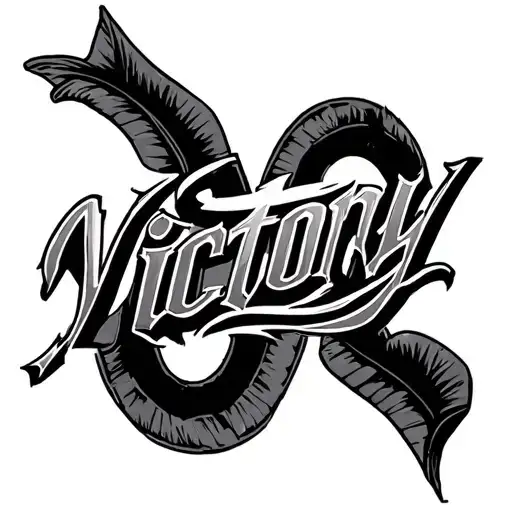 "Victory " 96 tattoo design idea