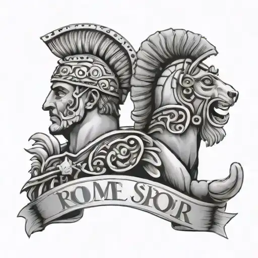 Rome and spqr  tattoo design idea
