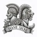 Rome and spqr  tattoo design idea