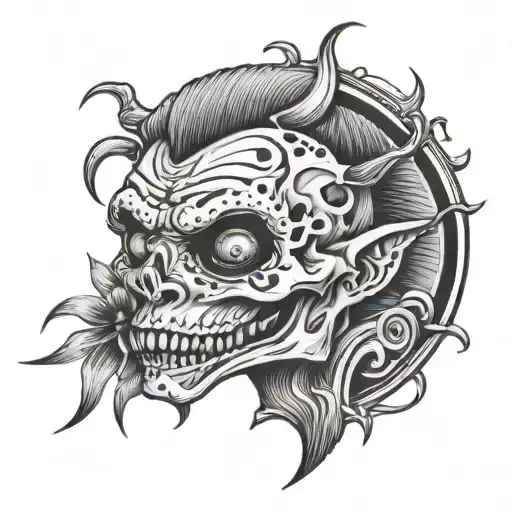 psycho killer tattoo design idea