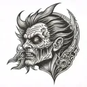 psycho killer tattoo design idea