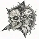 psycho killer tattoo design idea