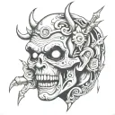 psycho killer tattoo design idea