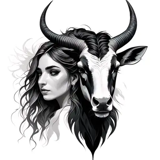 combination Capricorn women and Taurus man tattoo  tattoo design idea