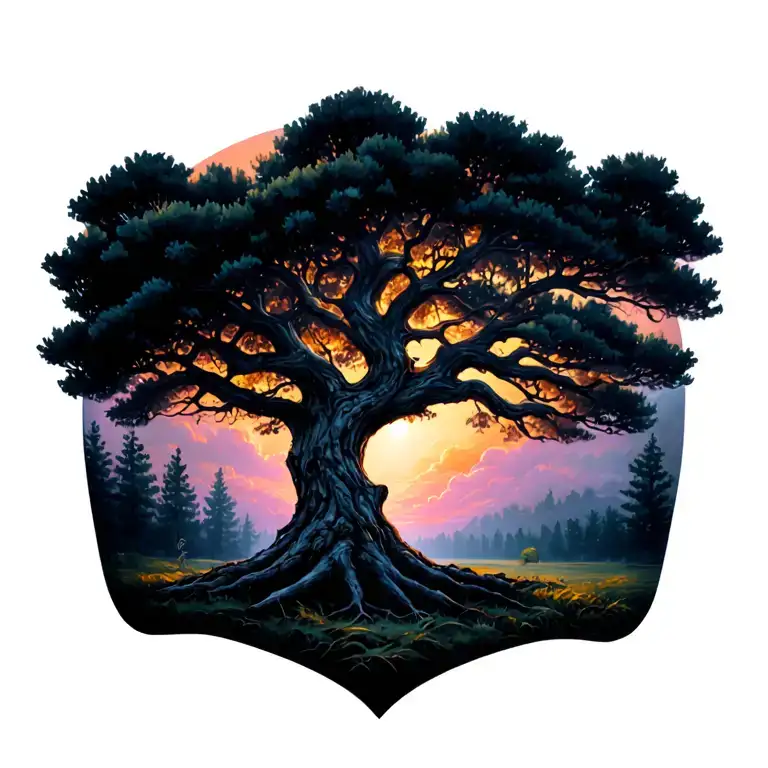 Alder Tree tattoo design idea