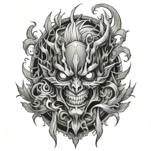 Gabimaru from the anime Hell's Paradise tattoo design idea