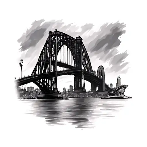 Sydney harbour bridge tattoo design idea