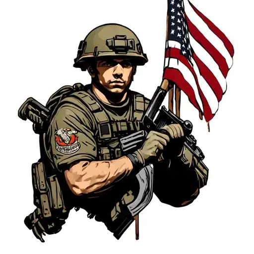 Usmc infantry tattoo design idea