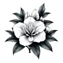 rhododendron tattoo design idea