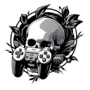 play station tattoo design idea