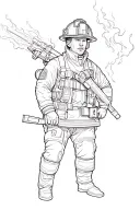 Firefighter tattoo design idea