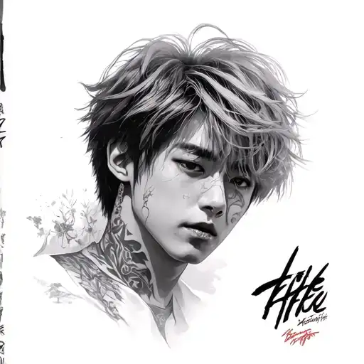 jungkook tattoo design idea