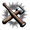 Sledgehammer tattoo design idea