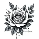 Grace Upon Grace tattoo design idea