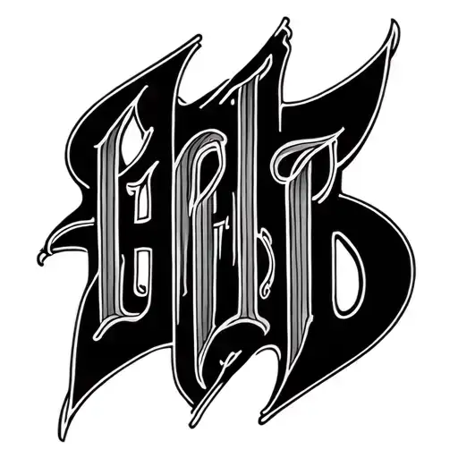 Two Word Ambigram Generator tattoo design idea