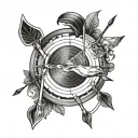 Archery tattoo design idea