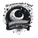"no persons make it beyond spac" give me a tattoo represent you and me together forever infinity and beyond add feburaru and july stars tattoo design idea