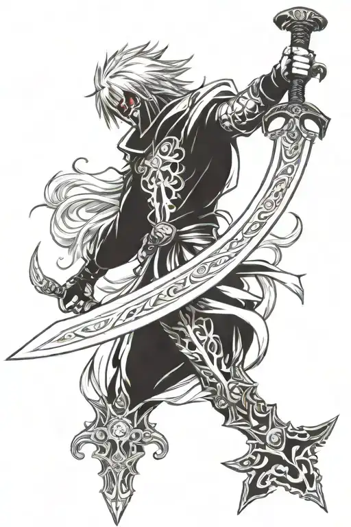 Ichigo Sword tattoo design idea