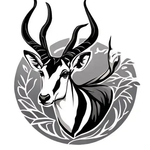 Springbok tattoo design idea