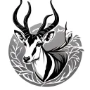 Springbok tattoo design idea