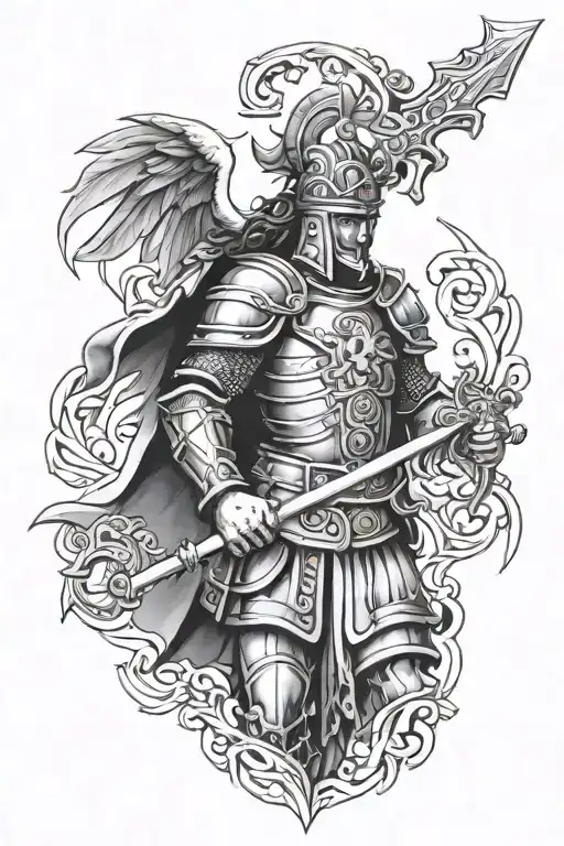 St Florian tattoo design idea