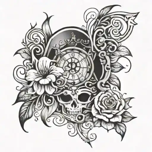 magic and depression and healing on the inside tattoo design idea