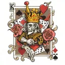 POKER KING tattoo design idea