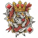 POKER KING tattoo design idea