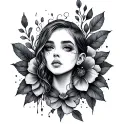 Long Skinny tattoo design idea