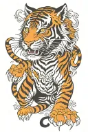 tiger tattoo design idea