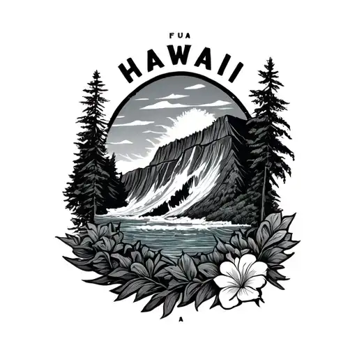 Hawaii Yellowstone Hankins tattoo design idea