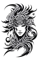 shogun era, tribal tattoo tattoo design idea