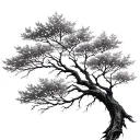 Leafless Tree tattoo design idea