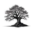 Leafless Tree tattoo design idea