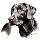 Vizsla tattoo design idea