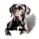 Vizsla tattoo design idea