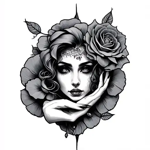 Whore tattoo design idea
