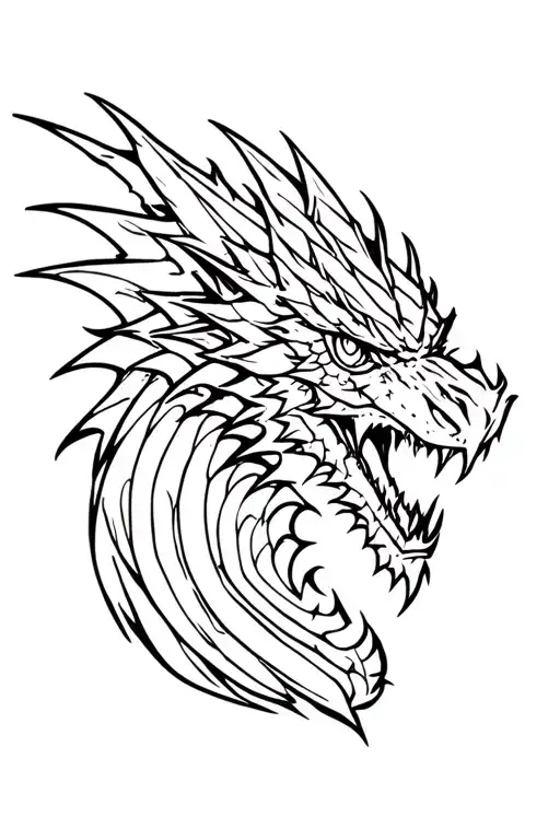 smaug from "Lord of the rings" tattoo design idea