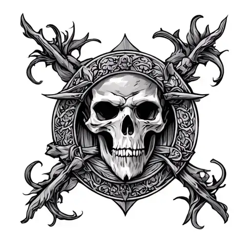 Anglo Saxon tattoo design idea