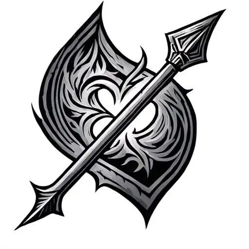 Viking Arrow style tattoo tattoo design idea