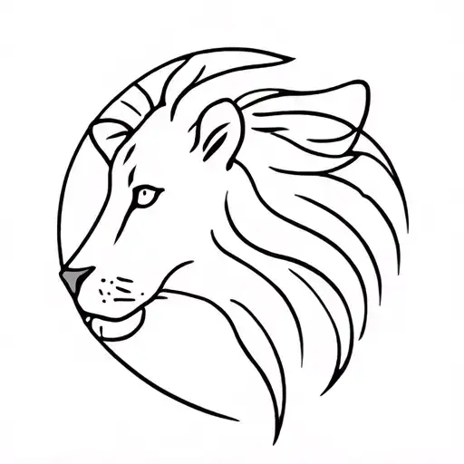 related to leo and aquarius tattoo design idea