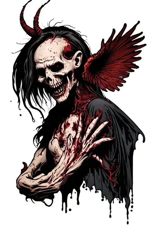 evil and dark tattoo design idea