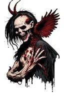 evil and dark tattoo design idea