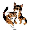 alf and cat tattoo design idea