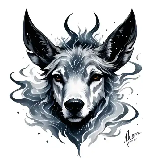 Aurora Borealis tattoo design idea