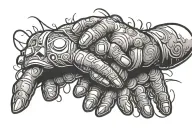 tcp handshake tattoo design idea