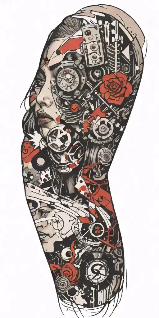 comic panel styled tattoo tattoo design idea