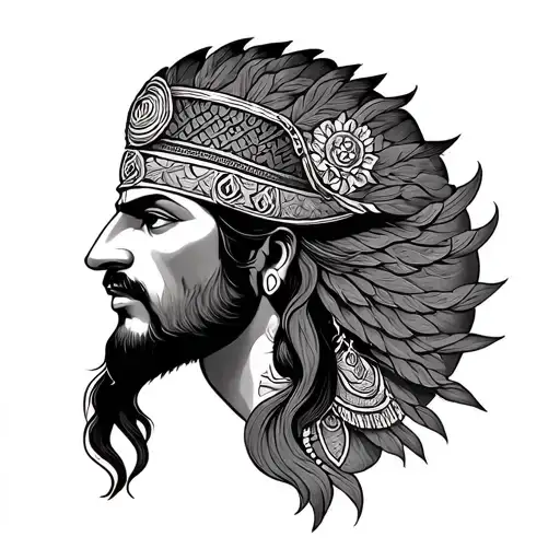 Mahabharat tattoo design idea