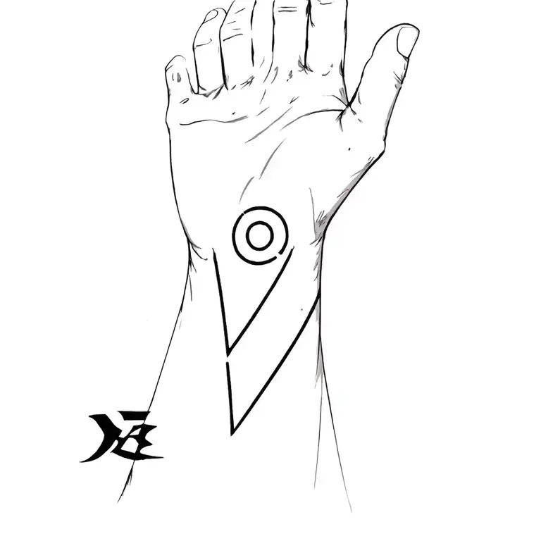 make madara Uchiha tattoo in my wrist tattoo design idea